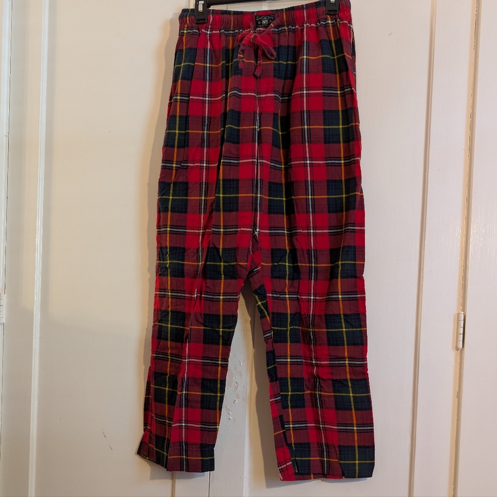 Polo by Ralph Lauren Men's Red and Black Plaid Sleep Lounge Pants, M, GUC - Picture 1 of 3